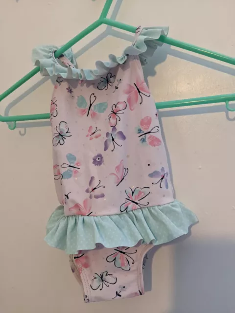 Girls Butterfly Swimming suit 6-9 Months By Primark