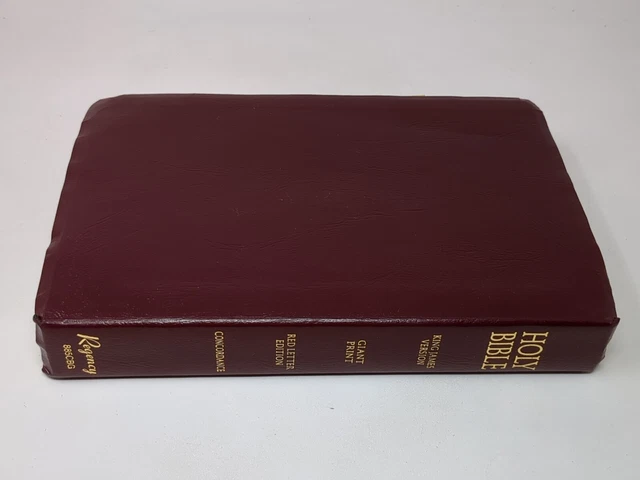 HOLY BIBLE NEW King James Giant Print Reference Edition Nelson Regency ...
