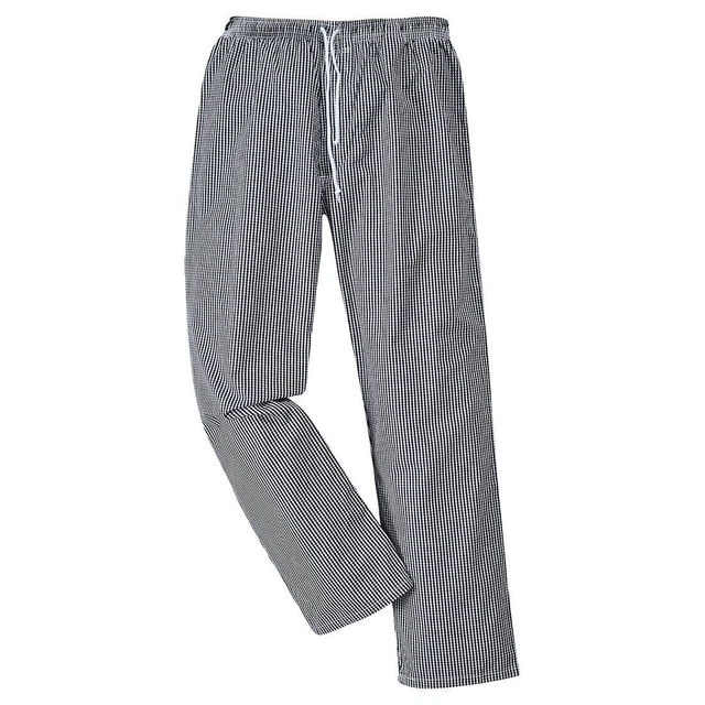 Portwest Bromley Köche Hose Baumwolle Herren Größe Medium Kordel Arbeitshose C079
