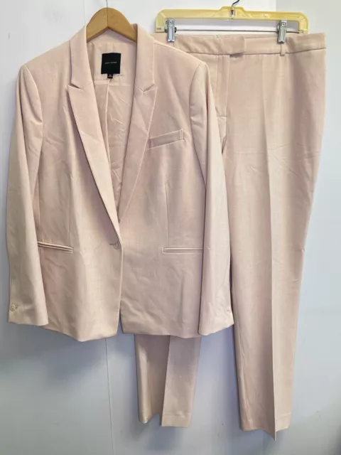 Alex Marie 2 Piece Suit Women’s  Jacket Blazer 14 Pants 12 Light Pink Lined