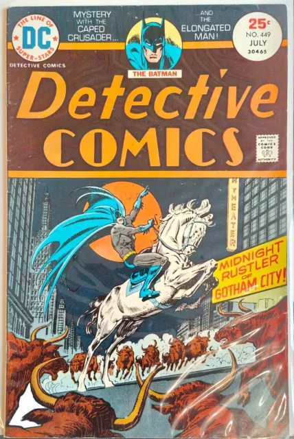 Detective Comics # 449.  Bronze Age Batman. July 1975.  Vol 1. Series. Fine+/Vf-