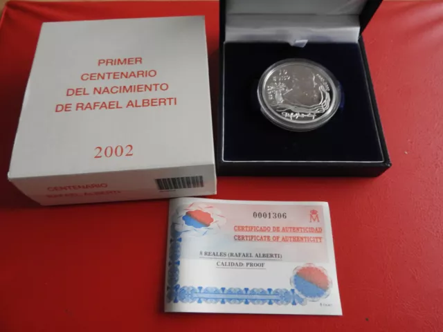 * Spanien 10 Euro 2002 Silber PP * Rafael Alberti (Schr.W)