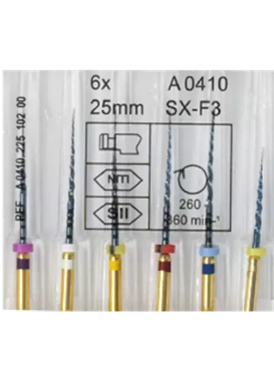 Dental Endodontics Engine/Machine Use NiTi Rotary File SX-F3 Heat Activated 25mm