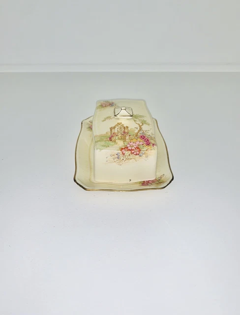 Royal Winton, Grimwades - Gateway, lidded butter / cheese dish. Made in England