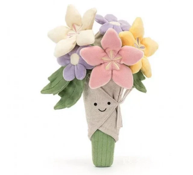 AMUSEABLE BOUQUET OF Flowers Stuffed Toy Kids Gift for Girlfriend Plush