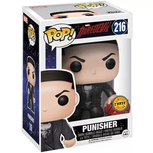 Funko POP! Daredevil PUNISHER Frank Castle CHASE Marvel #216 Figure IN HAND!
