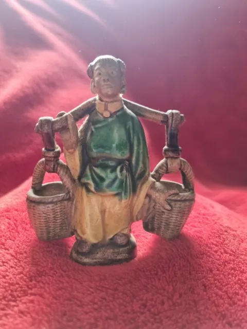 vintage chinese mudman figurine