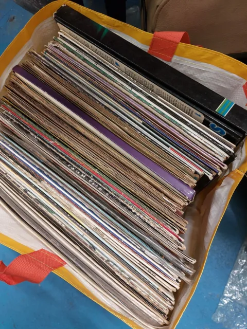 Job lot of 50 x 12” Inch LP Vinyl Records for Craft, Upcycling and Arts Projects
