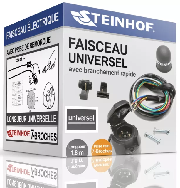 FAISCEAU ÉLECTRIQUE 7-broches pour attelage PEUGEOT 406 de 1995-2004