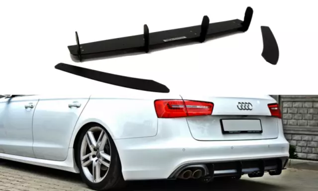 For Audi A6 C7 S-Line Avant Rear Diffuser Diffusor Valance Maxton Design CNC