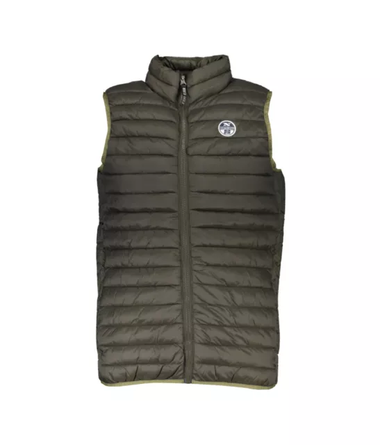 NORTH SAILS Giubbotto Smanicato Gilet Verde Logo Uomo Tg S