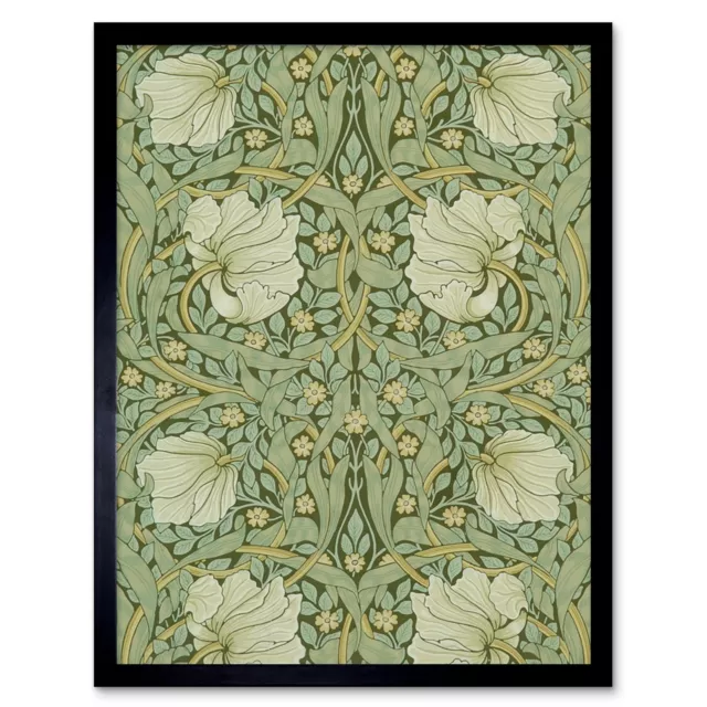 William Morris Pimpernel Arts Craft Pattern Design Wall Art Print Framed 12x16