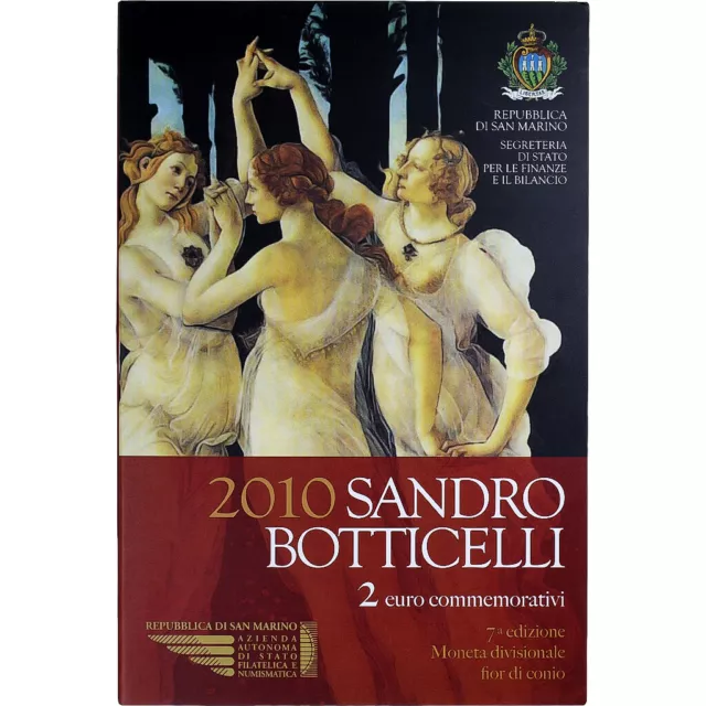 [#1280414] San Marino, 2 Euro, Sandro Botticelli, 2009, Rome, FDC, FDC, Bi-metal