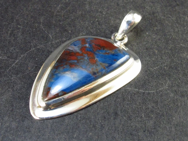 Bustamite Silver Pendant from South Africa - 1.6" - 5.5 Grams Bustamite Silver Pendant from South Africa - 1.6" - 5.5 Grams