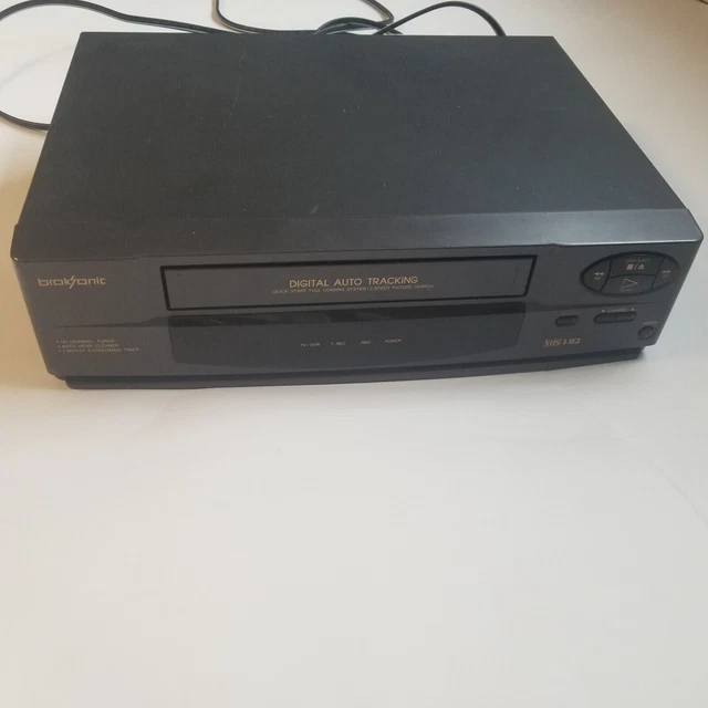Broksonic VHSA-6687CTTCT VCR VHS Player Recorder No Remote Tested Works