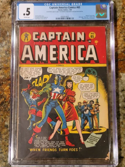1948 Marvel Comics Captain America Comics 65 CGC .5.