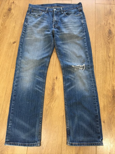 MENS LEVI STRAUSS & Co 501 Jeans Size W34 L30 Straight Indigo