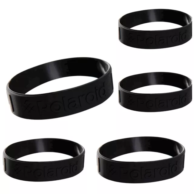 LOT OF 5 Polaroid Lens Creep Stop Silicone Band – One Size, Black