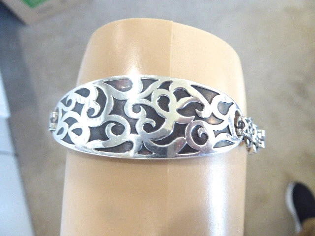Vintage Signed Lois Hill Sterling Silver 8" To 9" Lois Hill Bracelet 47 Grms
