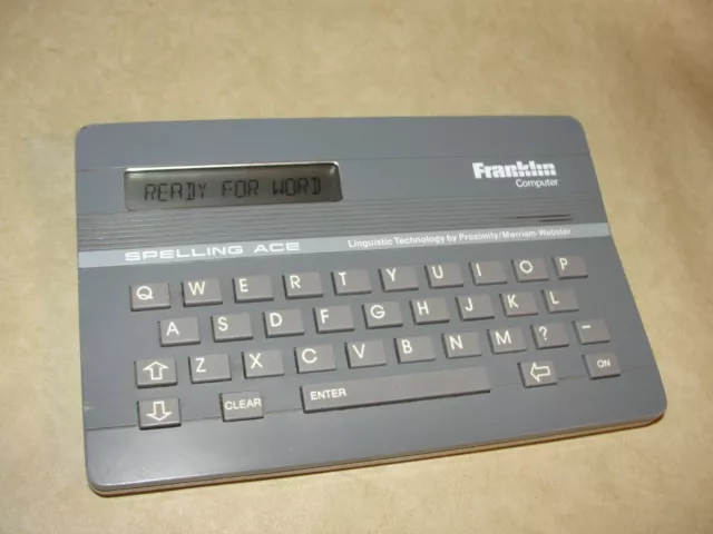 Franklin Computer Spelling Ace Model SA-98 Spell Checker English Vintage TESTED