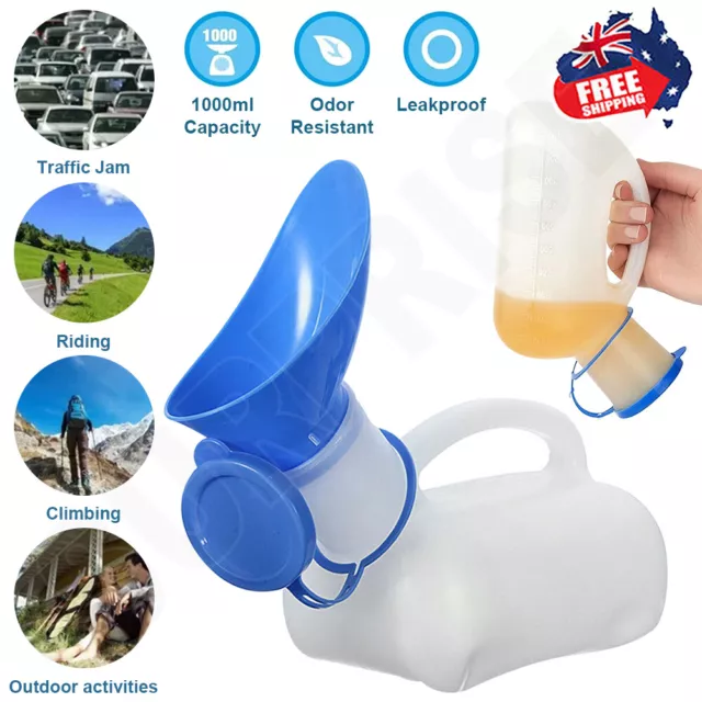 Male Female Urine Portable Pee Bottle Camping Outdoor Travel Urinal Car Toilet