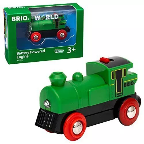 BRIO WORLD Battery Power Engine Green 33595 3+ AAA x 1 Batteries sold separately
