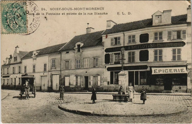 CPA SOISY-sous-MONTMORENCY - Place de la Fontaine and entrance to the (65515)