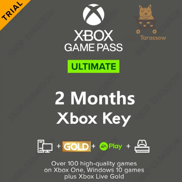 XBOX Game Pass Ultimate 2 Months & XBOX Live Gold Membership (60 days) TRIAL US