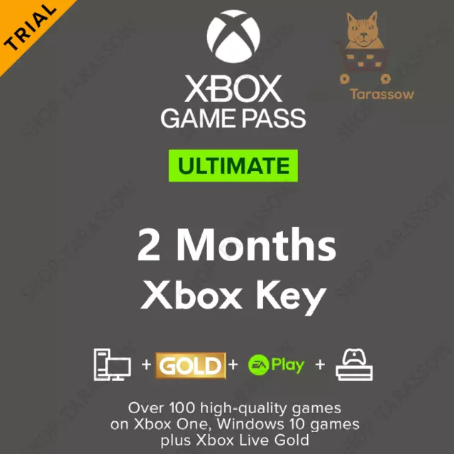 XBOX Game Pass Ultimate 2 Months & XBOX Live Gold Membership (60 days) TRIAL US