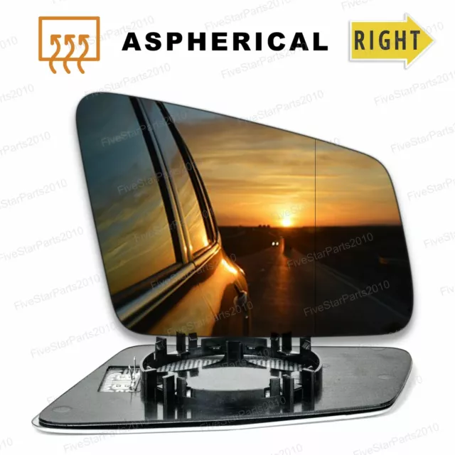 Right side wide angle wing mirror glass for Mercedes GLA-Class 2013-2020 heated