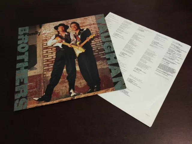 The Vaughan Brothers *Family Style* Lp 1990 Dutch Edition Exc