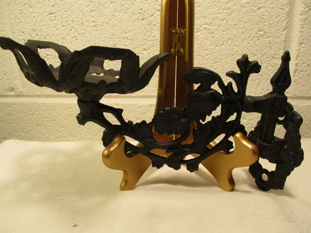 Vintage Iron Art Cast Iron Wall Mount Sconce Oil Lamp Holder