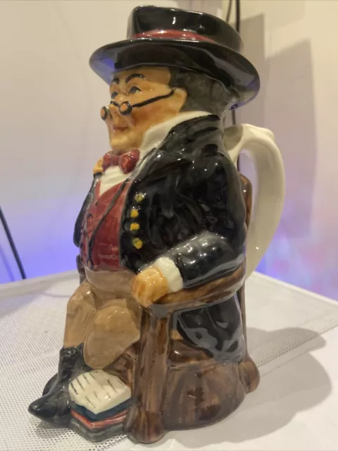 Mr Pickwick Toby Jug. Roy Kirkham Staffordshire. Hand Painted Dickens Character 3