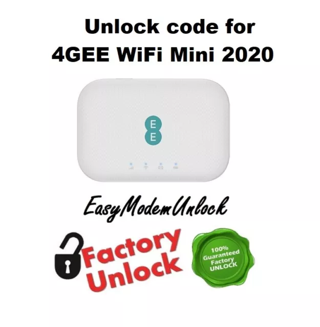 Unlock code for 4GEE WiFi Mini 2020 EE71-2BE8GB3 only with FW: EE71_E1_02.00_15