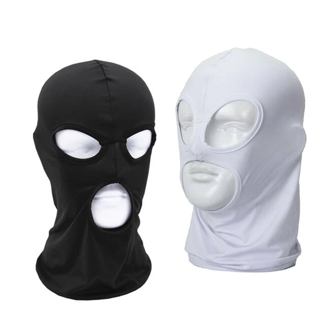 3 Hole Full Face Mask Winter Ski Cap Balaclava Outdoor Hood Hat Beanie Tactical