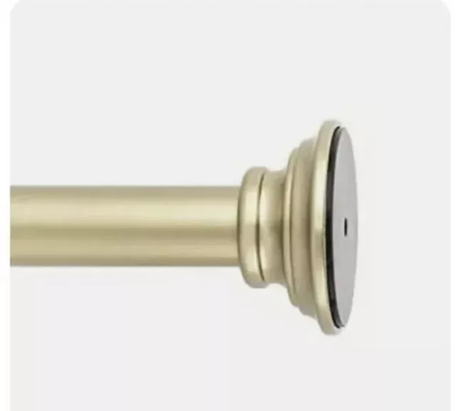 Snug Set | Ultra Strong Secure Hold Tension | Gold Window Curtain Rod | Easy new