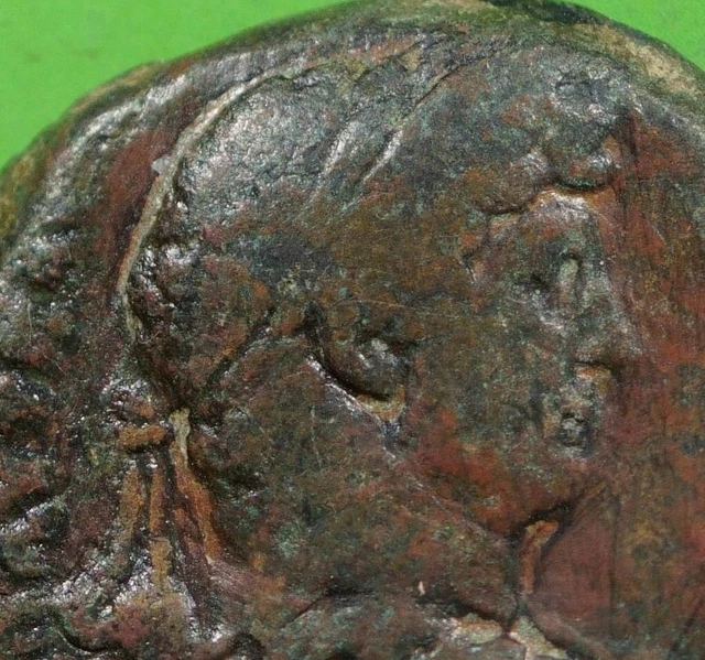 ROMAN PROVINCIAL AE29 Bronze Hemidrachm Coin of Hadrian ISIS PHARIA ...