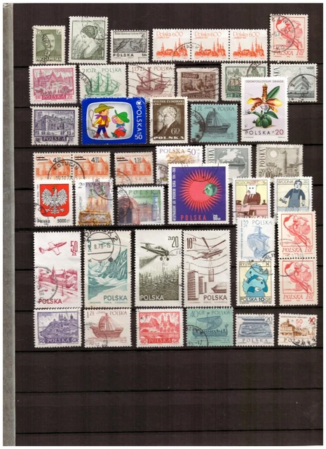 Briefmarken Polen gestempeltes Lot