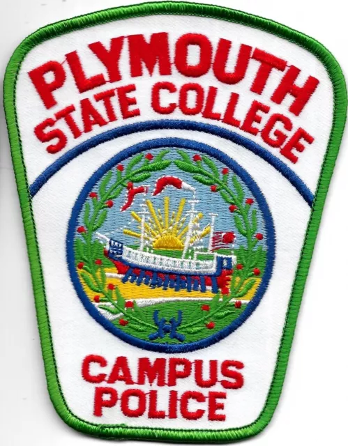 STATE COLLEGE Campus Police Patch NEW HAMPSHIRE Plymouth Polizei Abzeichen