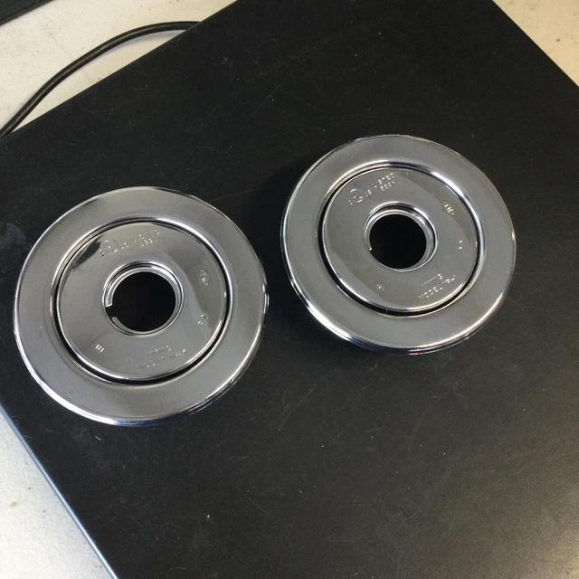 Lot Of 2. Viking Fire Sprinkler Chrome Cover Ring Model NP-1 & NP-4. 1/2” IPS