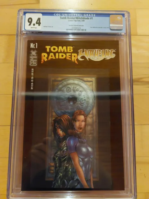 Tomb Raider / Witchblade CGC 9.4 1999, Michael Turner Art, Lenticular corver