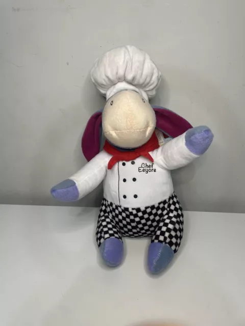 Winnie The Pooh Disney Chef Bear Plush Toy 14 Inch Eeyore Chef New