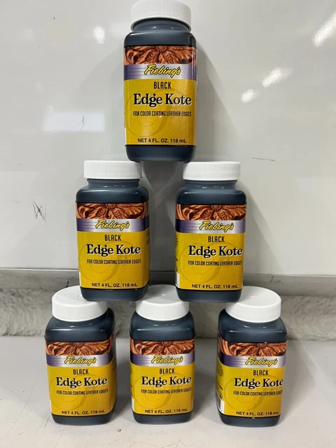 LOTE DE 6 Fiebing's Black Edge Kote 4 Fl. oz. 2225-01