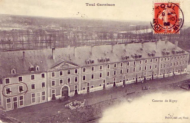 CPA 54 LORRAINE Meurthe & Moselle TOUL Garnison Caserne de RIGNY 1908