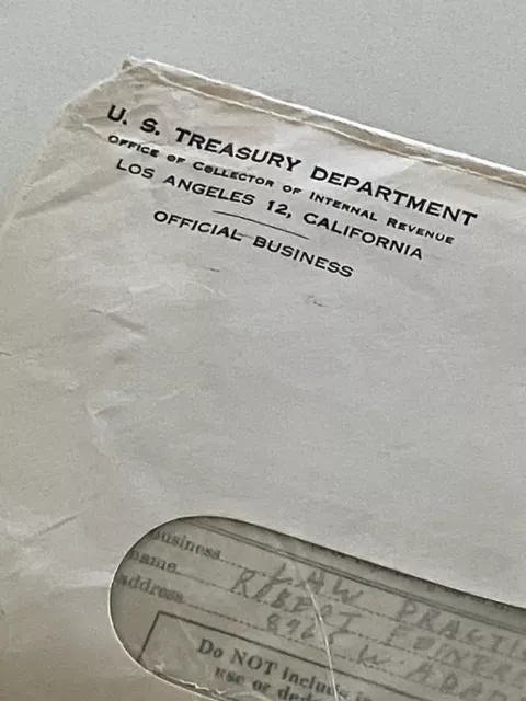 Old 1951 California Tax Returns