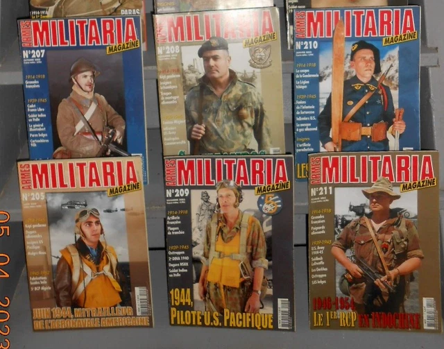 Lot De 26 Magazines Gazette Des Armes – Années 70, Revues Militaires, Collection, Français