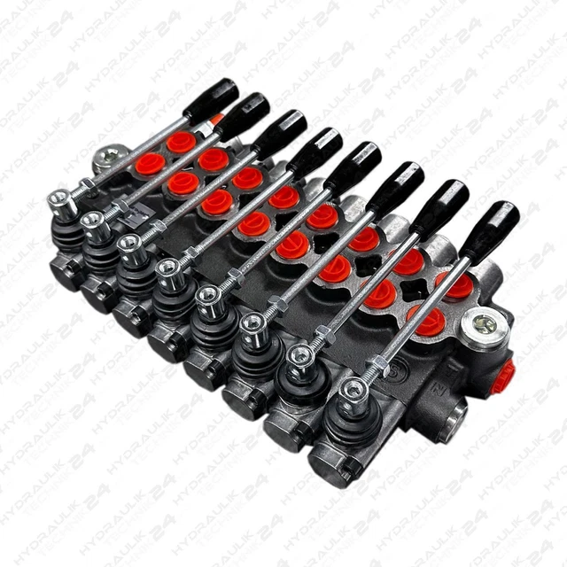 HPDTZ Valvola Idraulica Comando Manuale Monoblocco Cilindro 40 L/Min Per Trattori Di Piccole Dimensioni, Trattori, Spaccalegna Spaccalegna Pressione Di Esercizio Regolabile - Foto 5