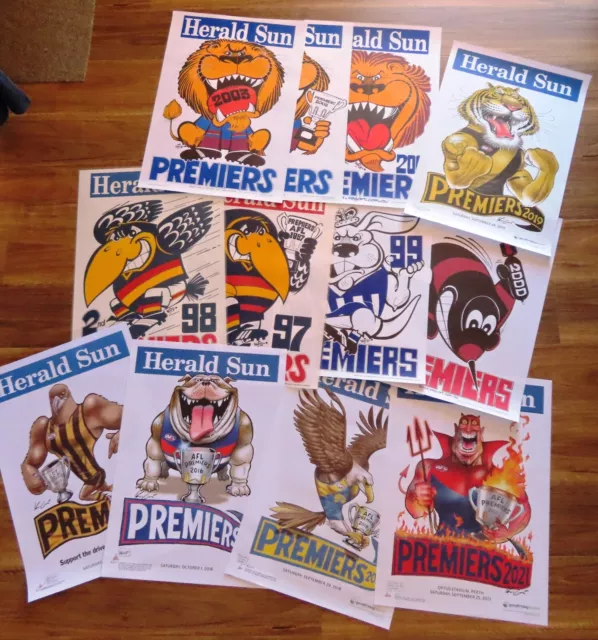 WEG AFL Premiers Posters: PICK-A-TEAM (from drop-down list)