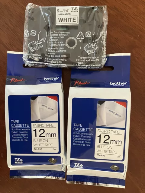 Brother P Touch 3 x Tape Cartridges
