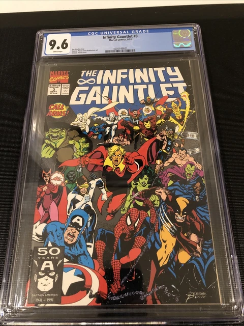 Infinity Gauntlet Issue # 3 CGC 9.6 NM+ Avengers 1991 Comic Marvel
